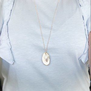 Hand Painted Oyster Necklace